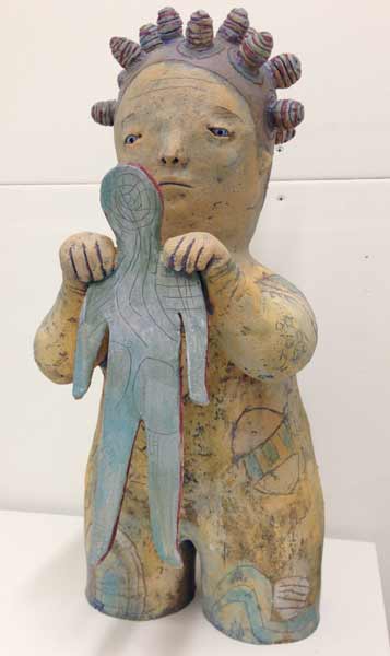 figurative ceramic clay sculpture people