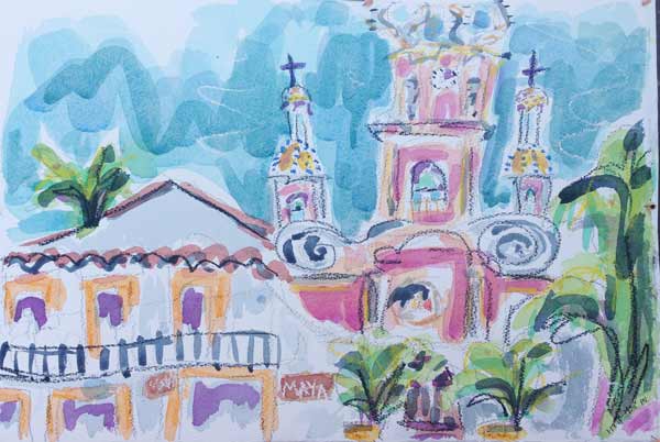 Puerto-Vallarta-cathedral-painting8